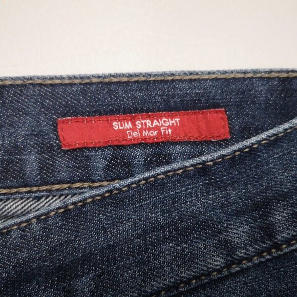 Guess Men's Size 33/32 Slim Straight Del Mar Fit Medium Wash Blue Jeans - Picture 5 of 14